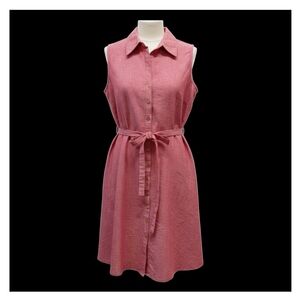 Sharagano Rose Button-Front Mini Dress